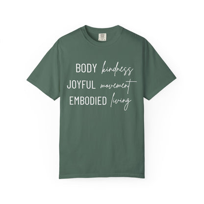 KML Kindness, Movement, Living T-shirt| Comfort Colors