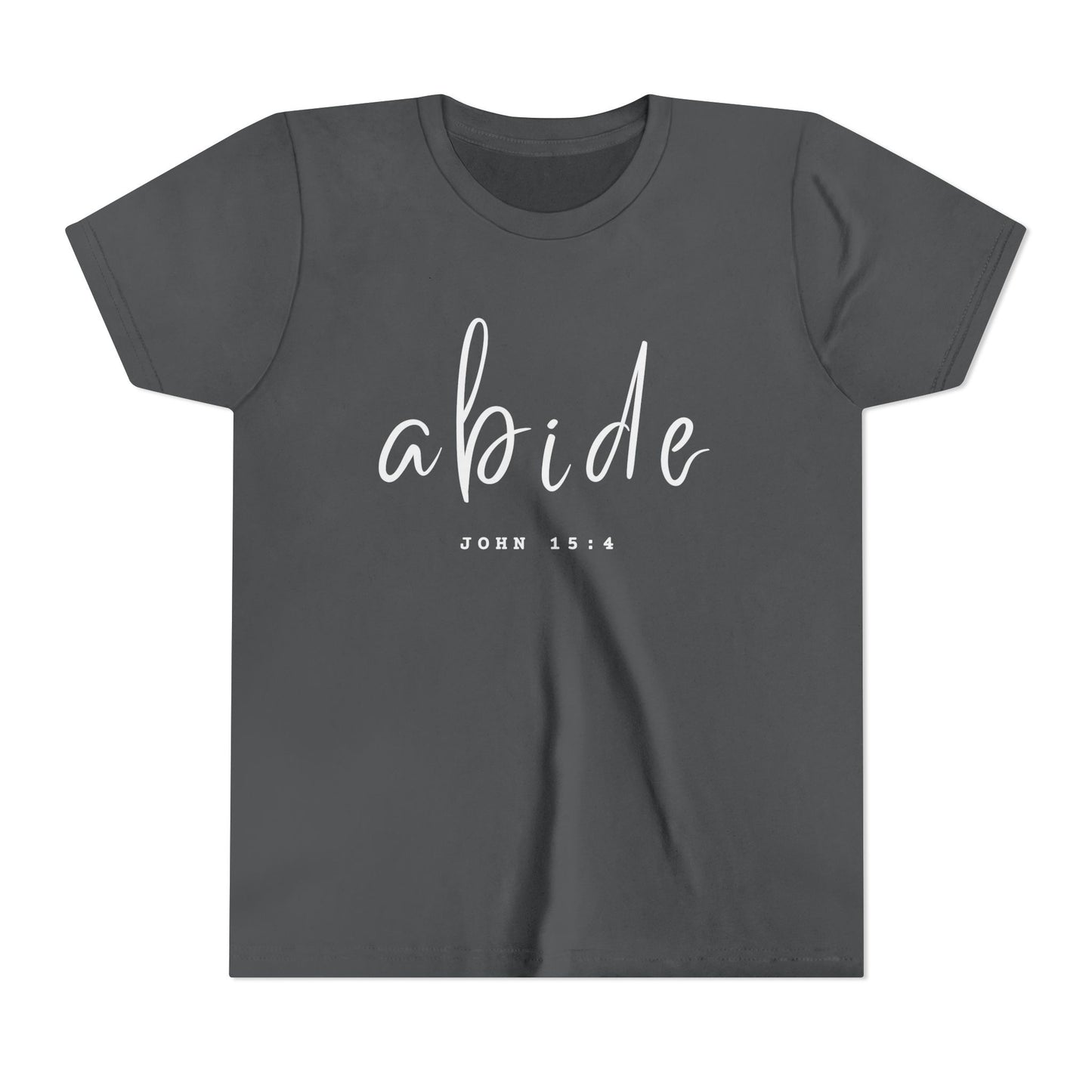 Abide John 15:4 YOUTH Tee | Bella Canvas
