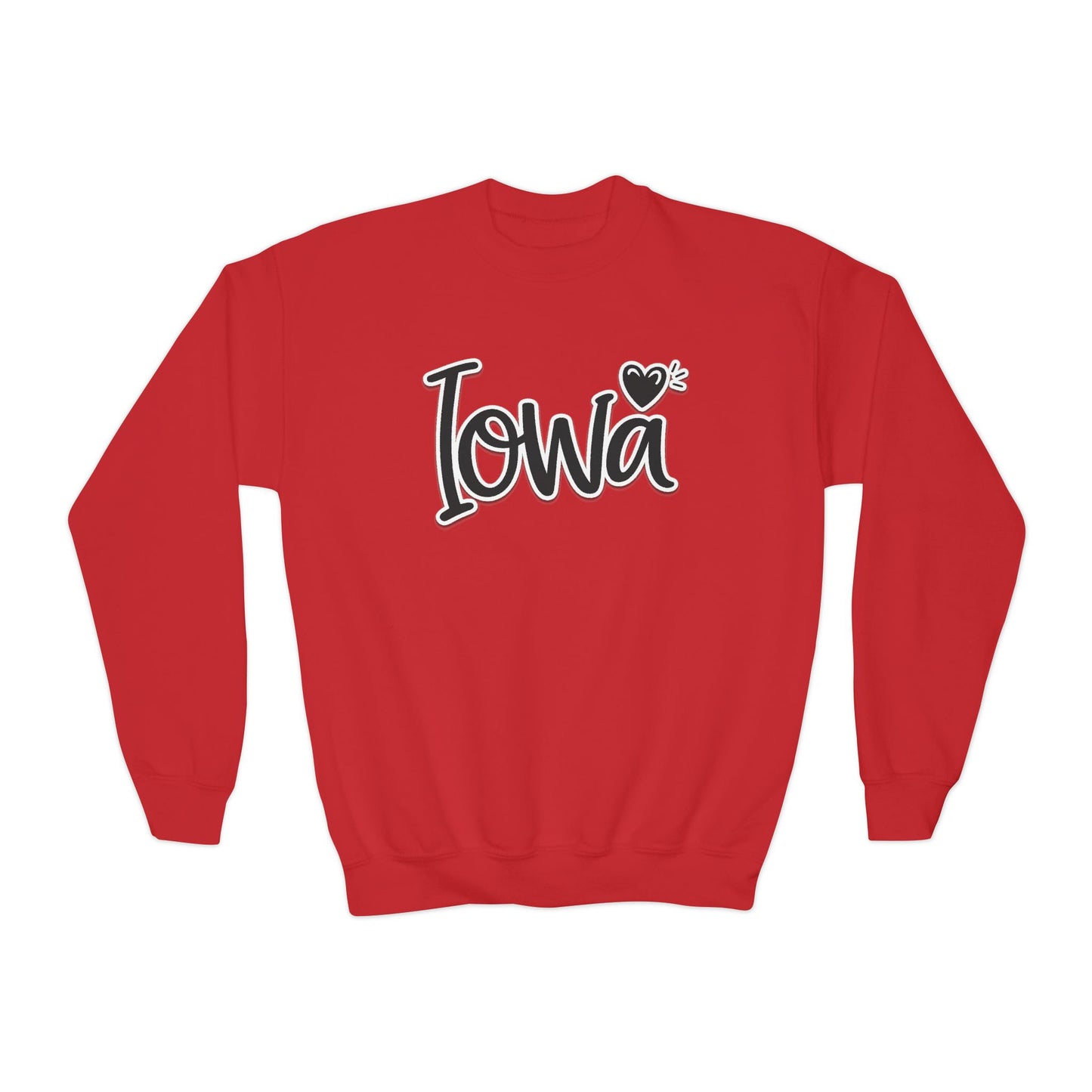 Iowa Heart Youth Crewneck | GILDAN