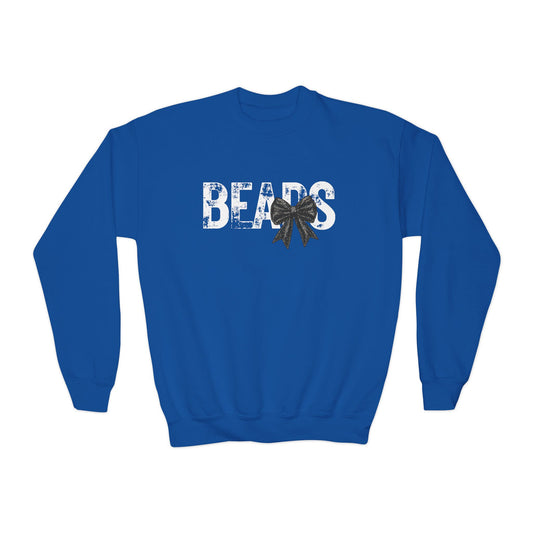 Bears Bow Crewneck - Youth | Gildan Soft-Style