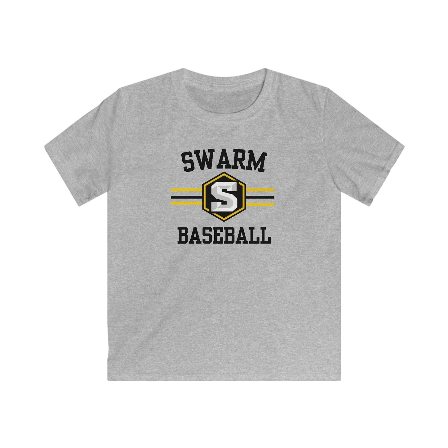 Swarm "stripe" YOUTH Baseball Tee | Gildan Softstyle