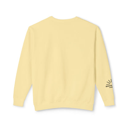Brighter Balance Unisex Lightweight Crewneck| Sleeve Design | Comfort Colors