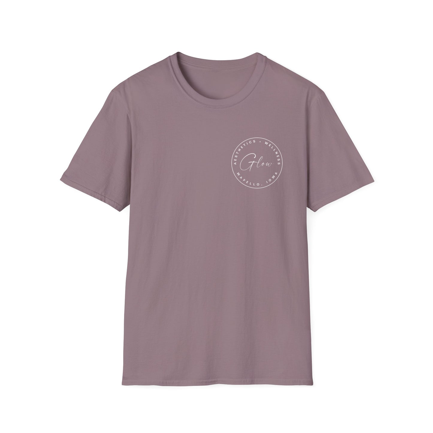 Glow Circle Logo FRONT/BACK T-Shirt | Gildan Soft-Style
