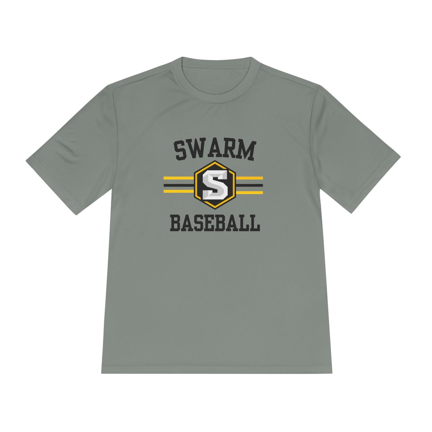 Swarm "stripe" ADULT Baseball Moisture-Wicking Tee | Sportstek