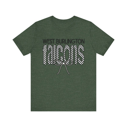 Falcons Checkered Bow Unisex Tee