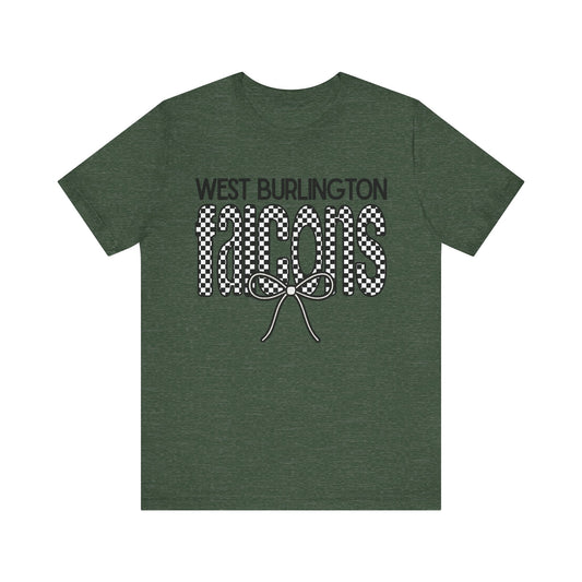 Falcons Checkered Bow Unisex Tee