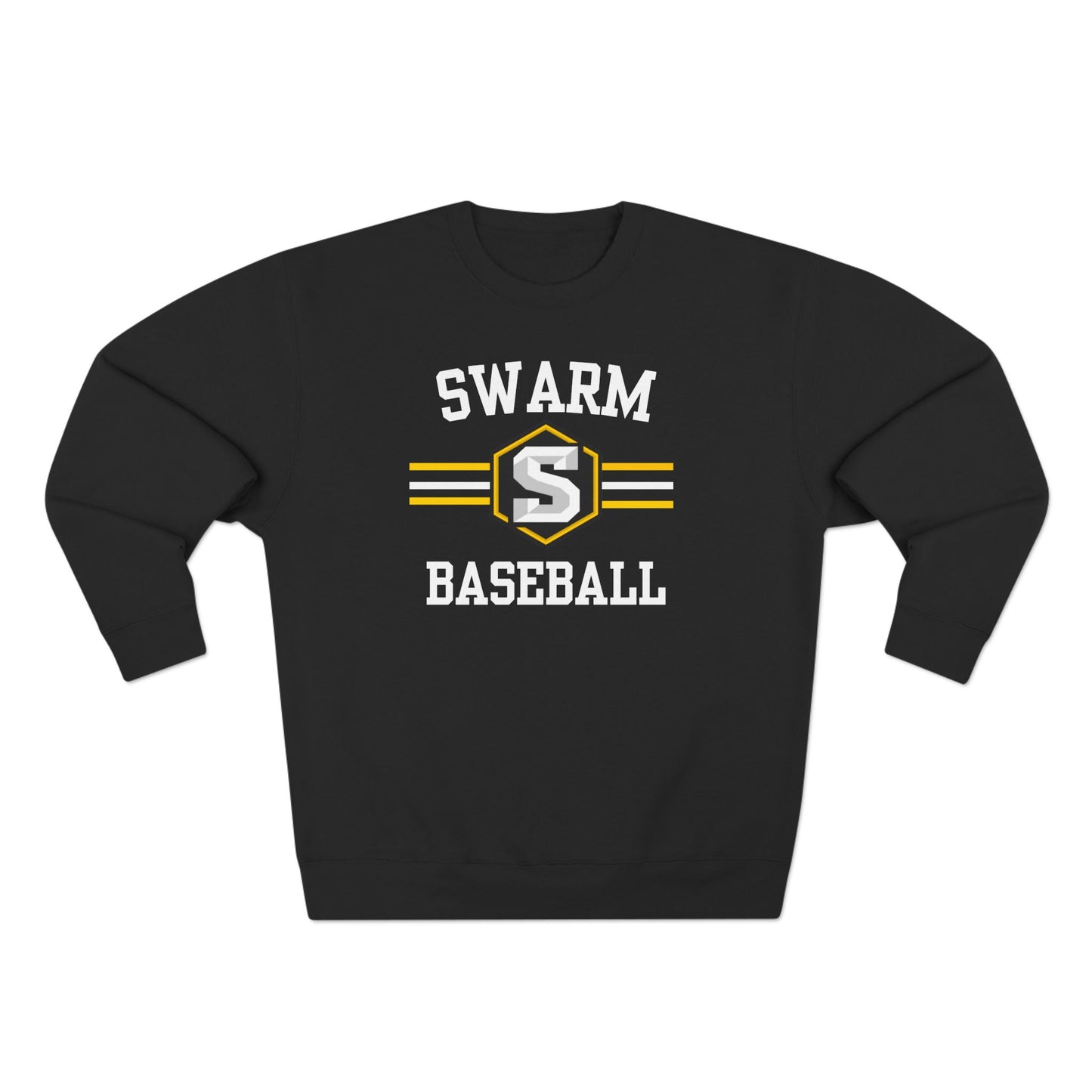 Swarm "stripe" Baseball Crewneck | Lane Seven