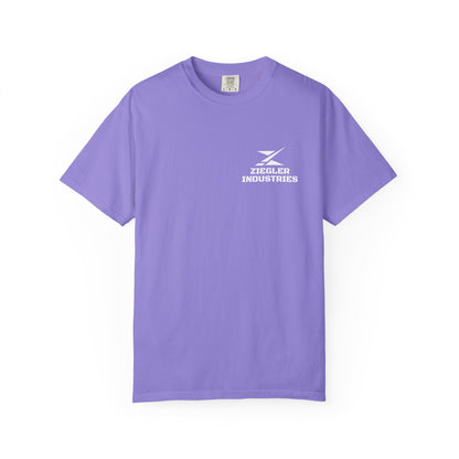 Ziegler Industries White Logo T-Shirt | Comfort Colors | MARCH TOP SELLER