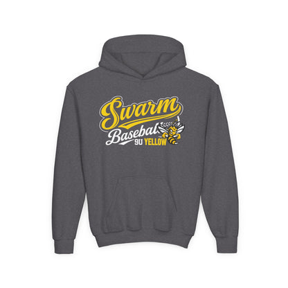 Swarm 9U "2" YOUTH baseball hoodie | Gildan Heavy Duty