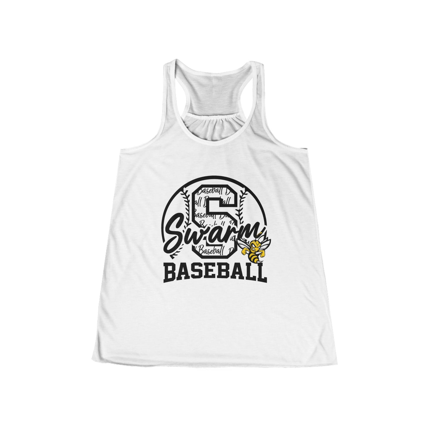Swarm "S" Baseball Racerback Flowy Tank | Bella Canvas