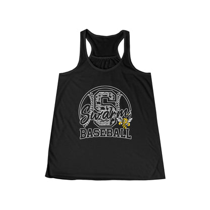 Swarm "S" Baseball Racerback Flowy Tank | Bella Canvas