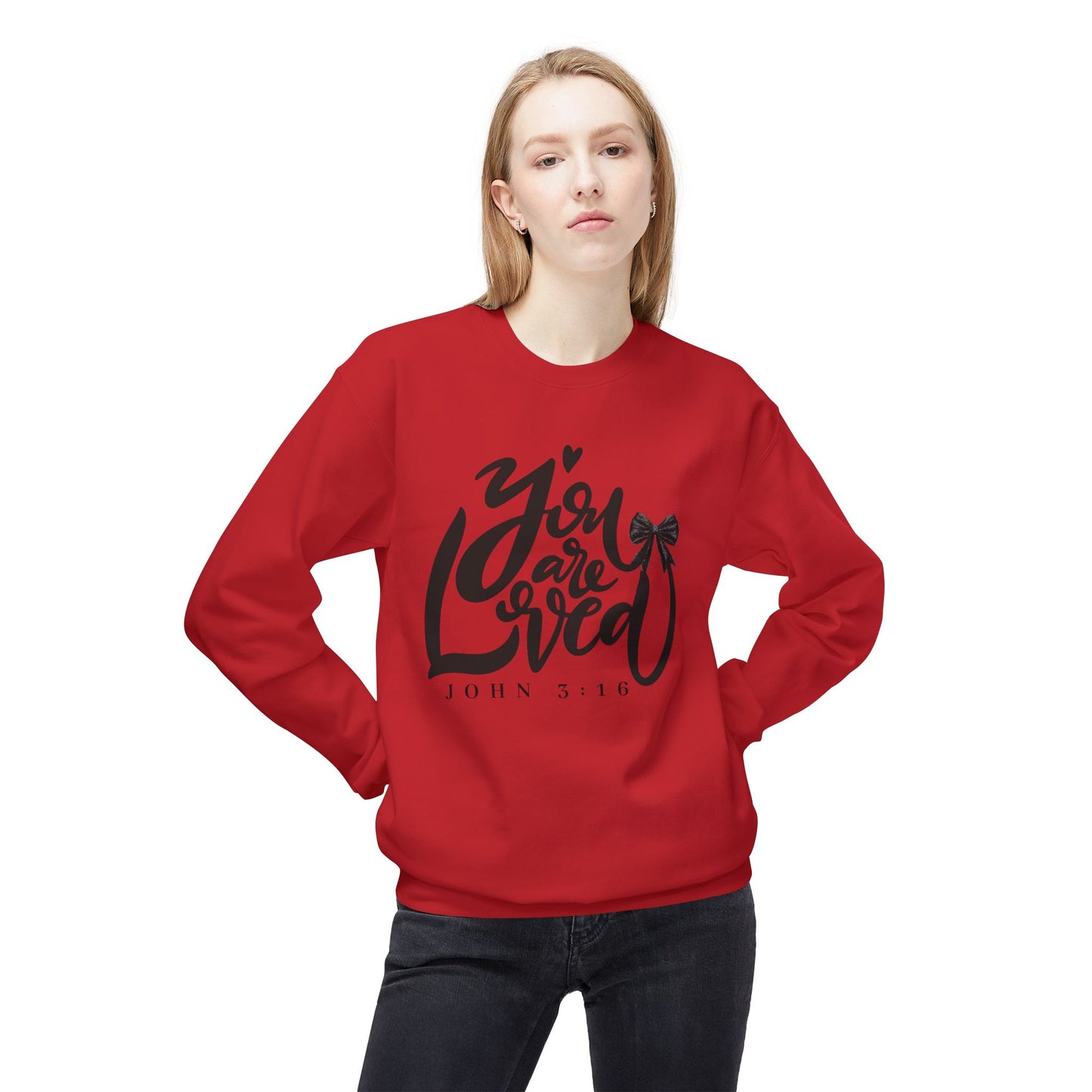 John 3:16 Valentine Crewneck Sweatshirt