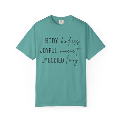 KML Kindness, Movement, Living T-shirt| Comfort Colors