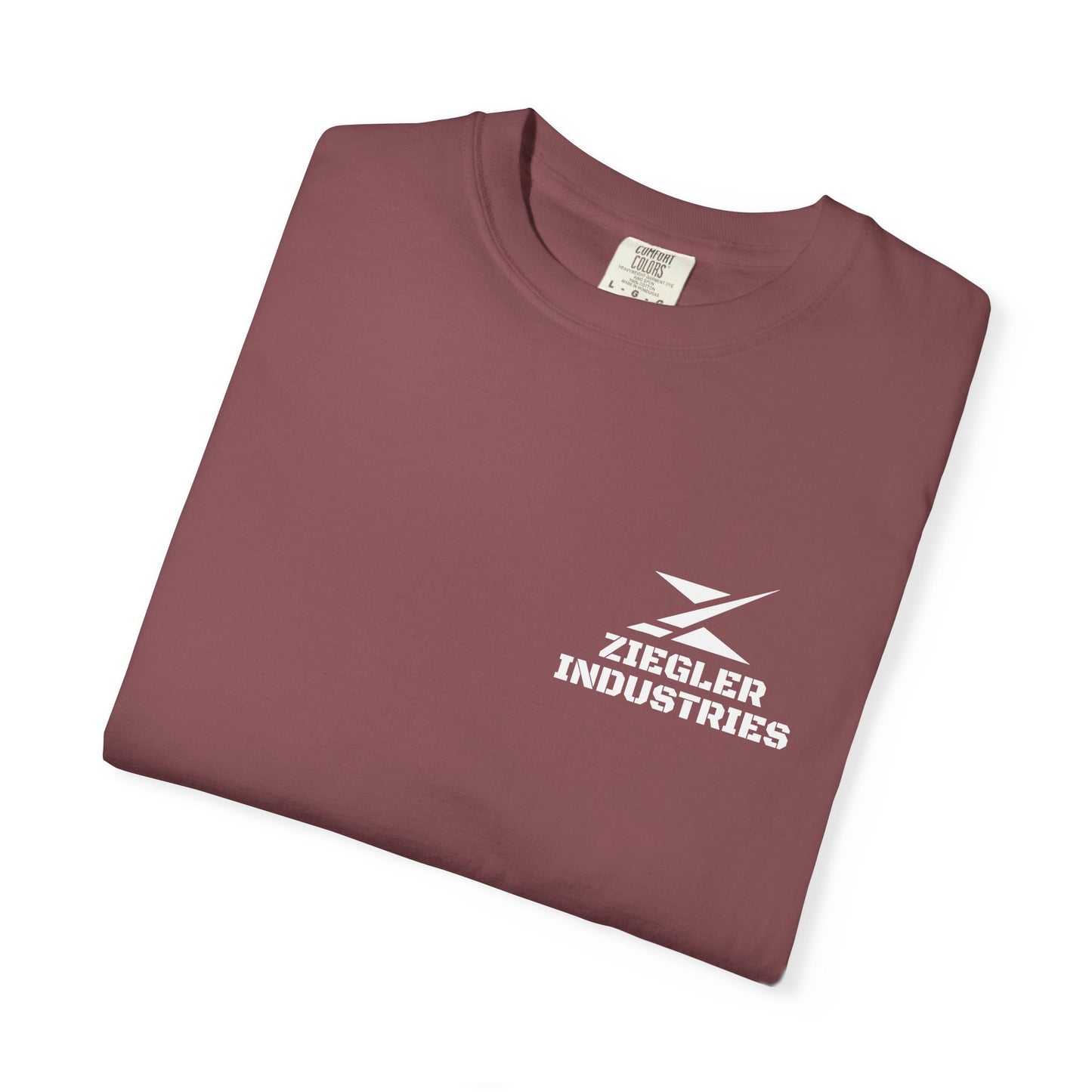 Ziegler Industries White Logo T-Shirt | Comfort Colors