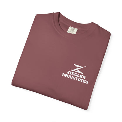Ziegler Industries White Logo T-Shirt | Comfort Colors
