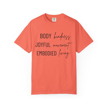 KML Kindness, Movement, Living T-shirt| Comfort Colors