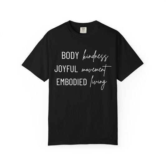 KML Kindness, Movement, Living T-shirt| Comfort Colors