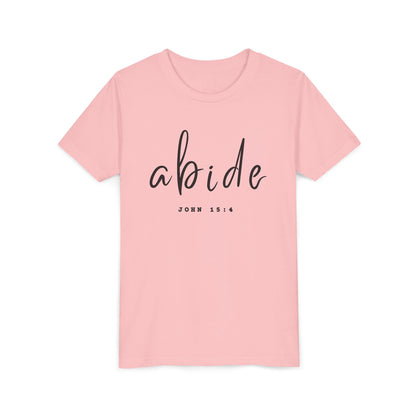 Abide John 15:4 YOUTH Tee | Bella Canvas