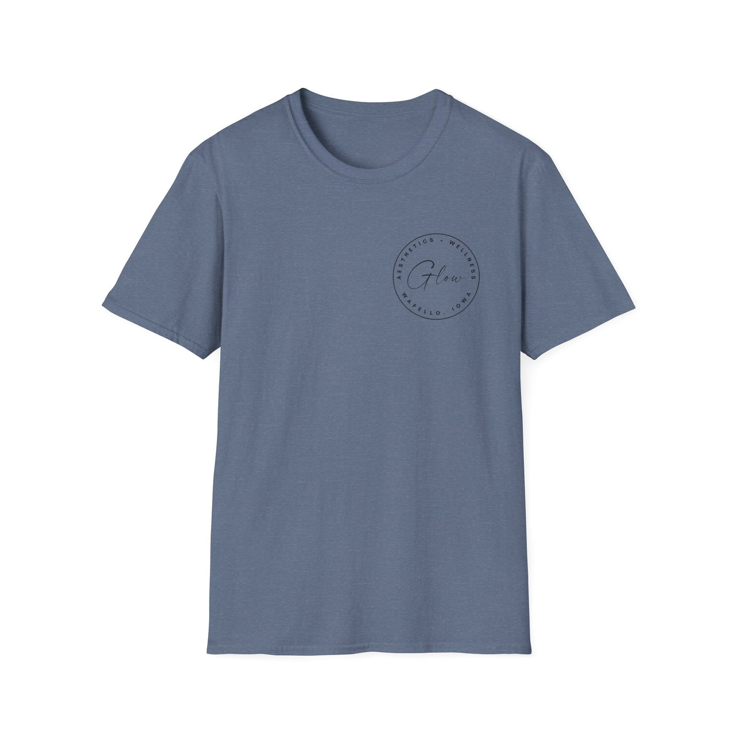 Glow Circle Logo FRONT/BACK T-Shirt | Gildan Soft-Style