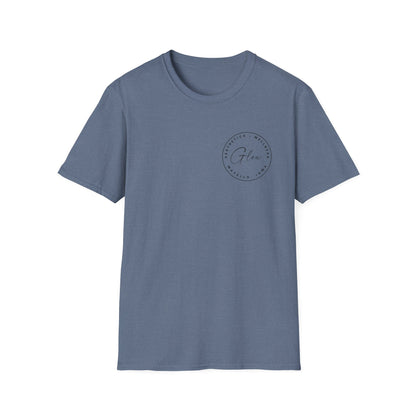 Glow Circle Logo FRONT/BACK T-Shirt | Gildan Soft-Style