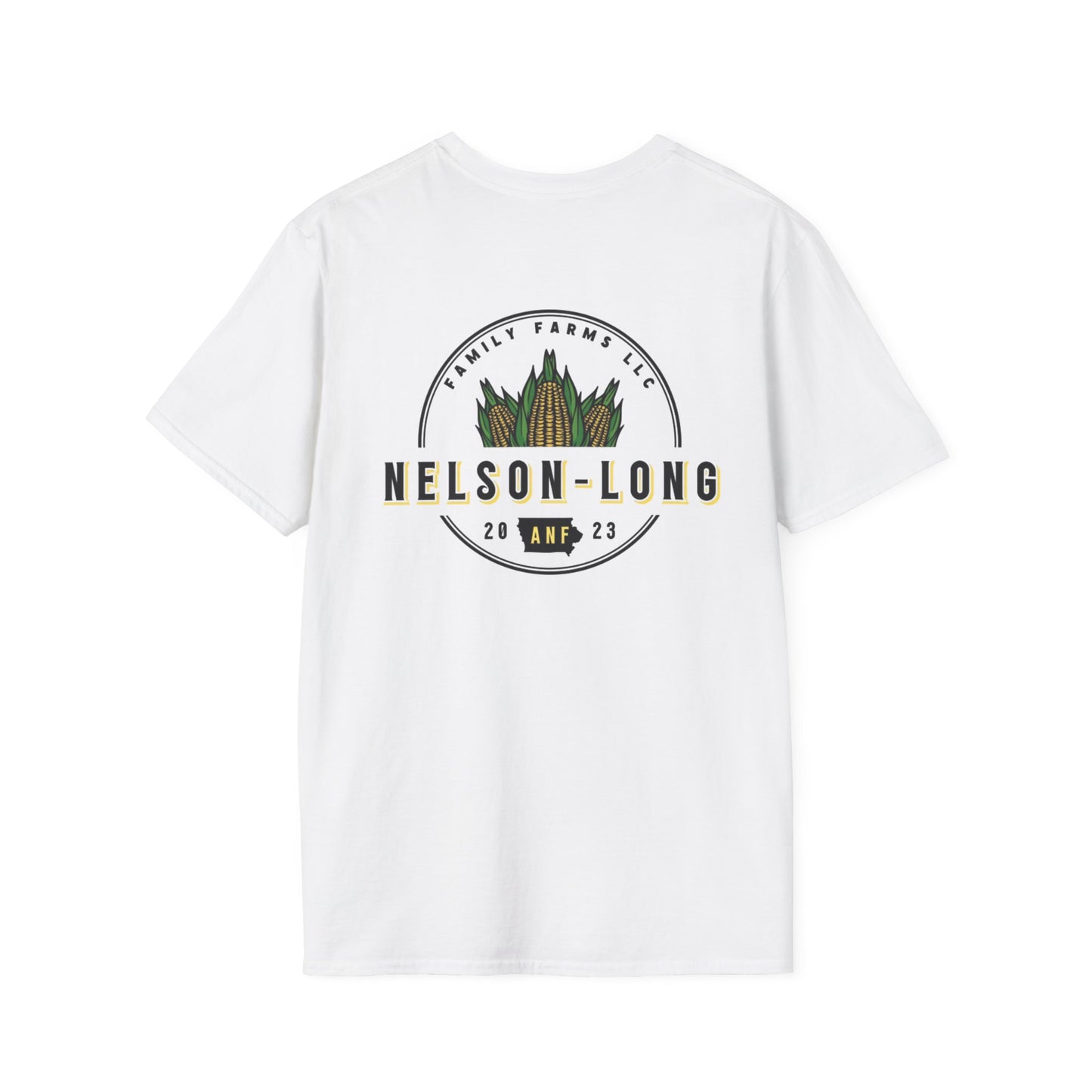 Nelson-Long FRONT/BACK Logo T-Shirt | Gildan Softstyle