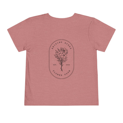 Abiding Acres Flower Farm TODDLER Tee | Bella Canvas