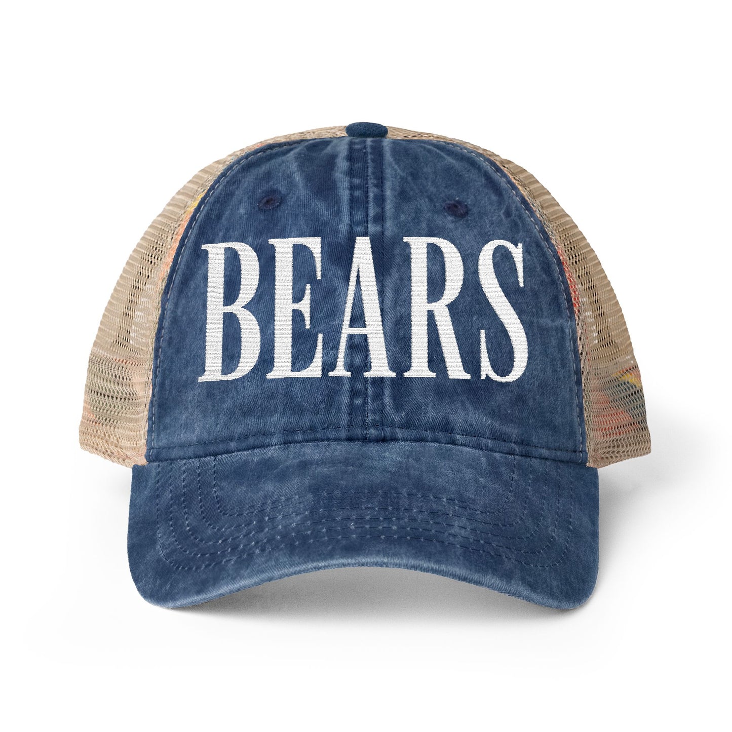 BEARS Washed Mesh-Back Cap