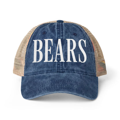 BEARS Washed Mesh-Back Cap