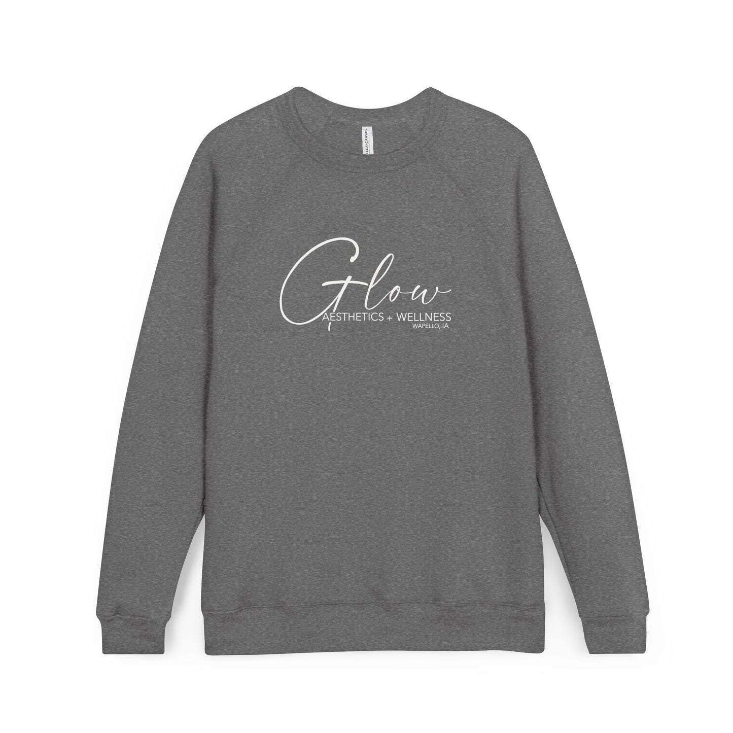 Glow Unisex Fleece Raglan Crewneck | Bella Canvas