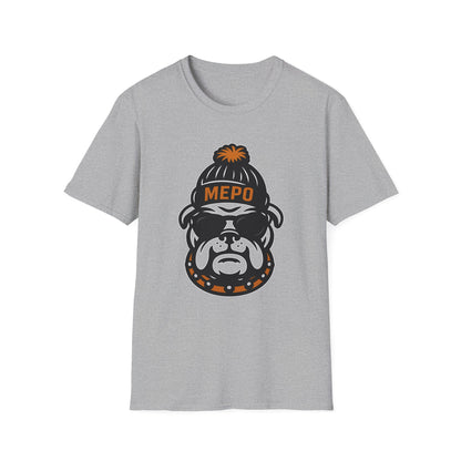 Bulldog with Shades & Beanie | Gildan Softstyle