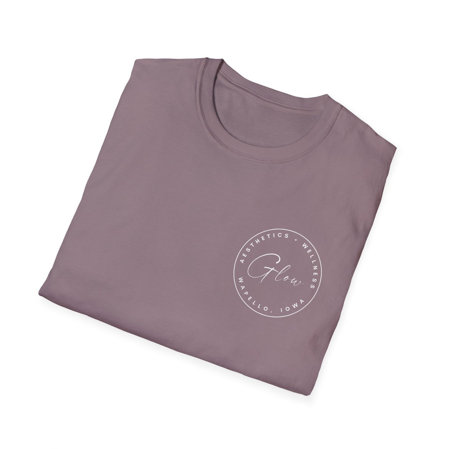 Glow Circle Logo FRONT/BACK T-Shirt | Gildan Soft-Style