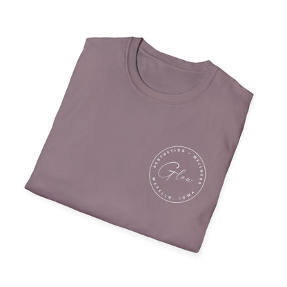 Glow Circle Logo FRONT/BACK T-Shirt | Gildan Soft-Style