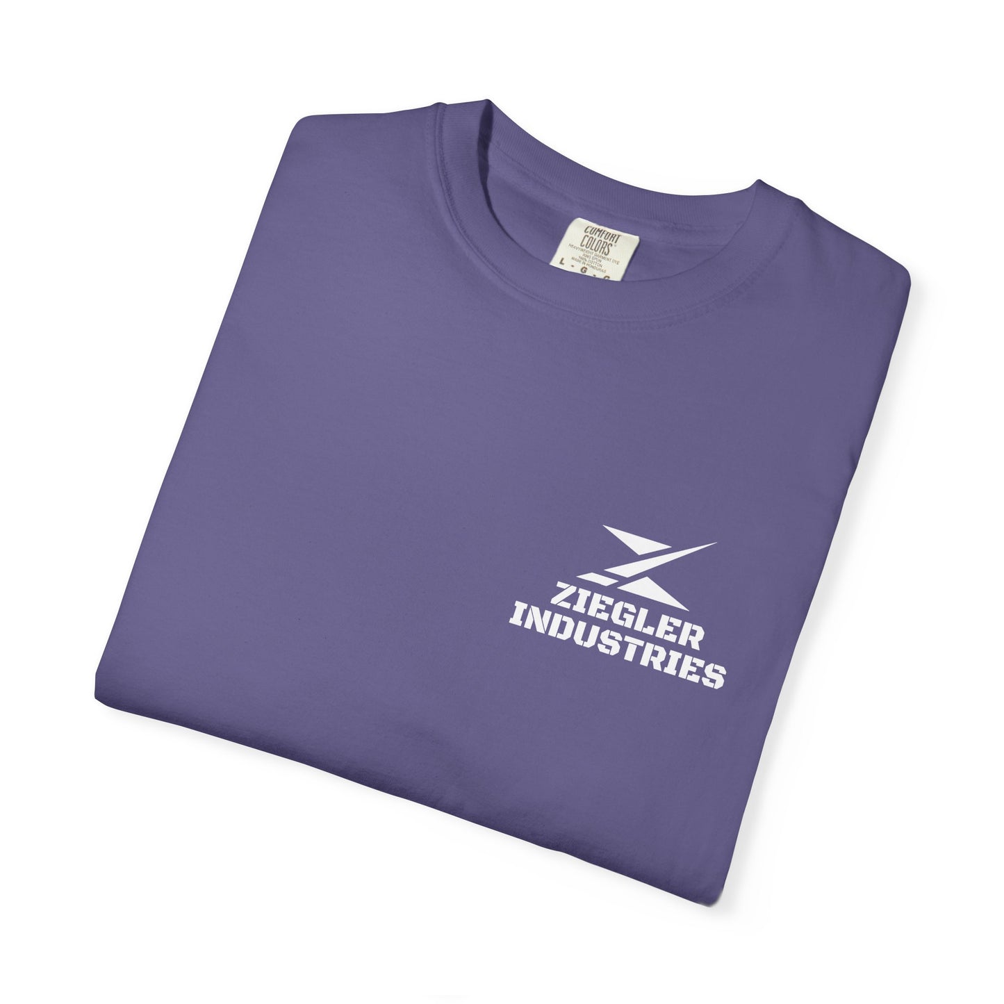 Ziegler Industries White Logo T-Shirt | Comfort Colors