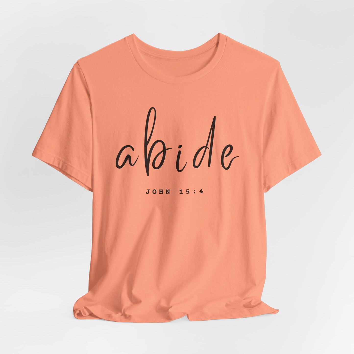 Abide JOHN 15:4 ADULT Tee | Bella Canvas