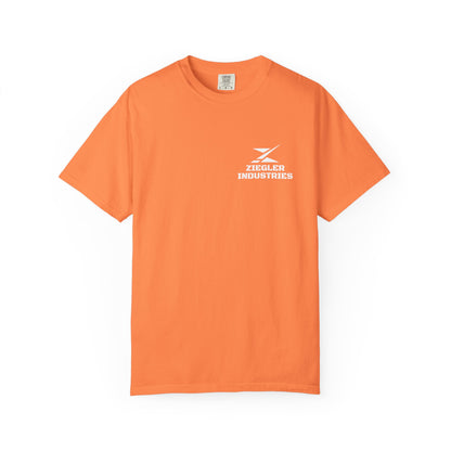 Ziegler Industries White Logo T-Shirt | Comfort Colors | MARCH TOP SELLER
