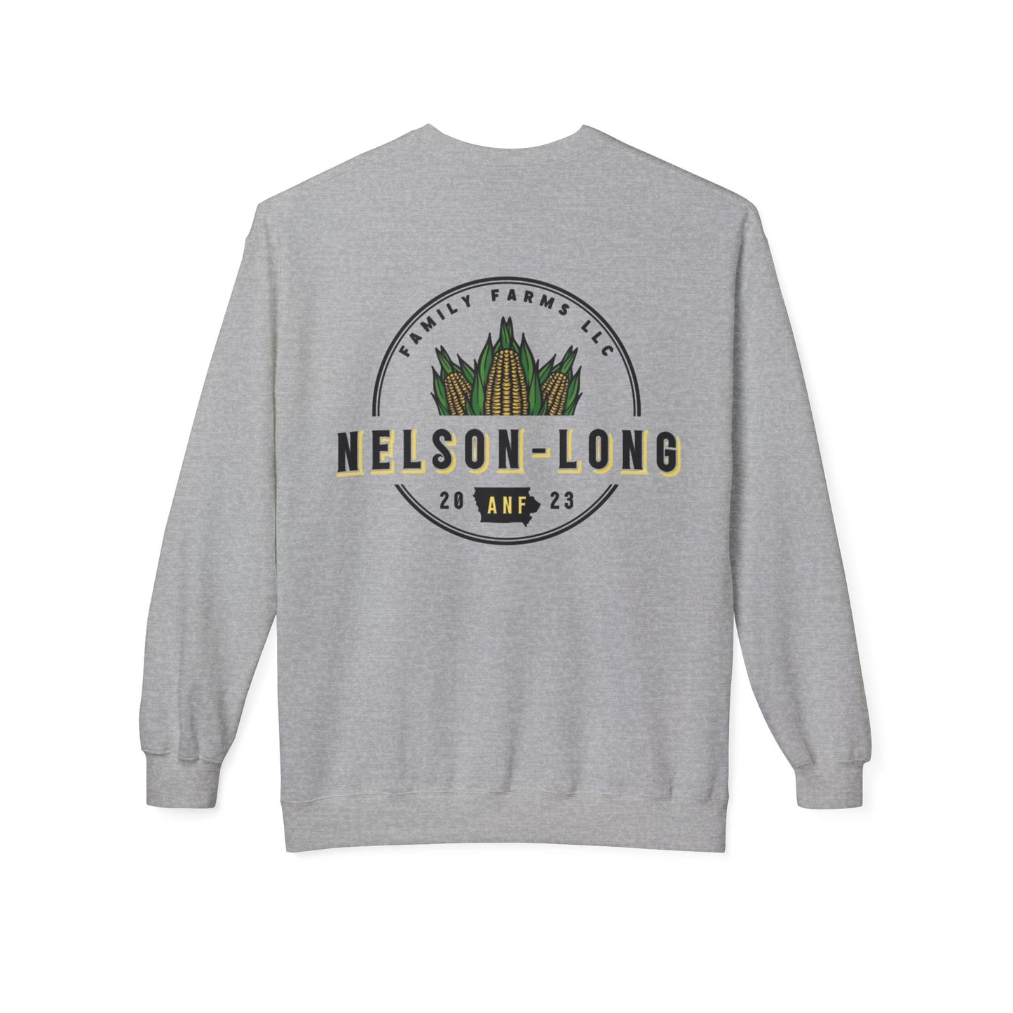 Nelson-Long FRONT/BACK Crewneck | Gildan Softstyle