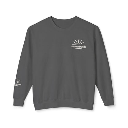 Brighter Balance Unisex Lightweight Crewneck| Sleeve Design | Comfort Colors