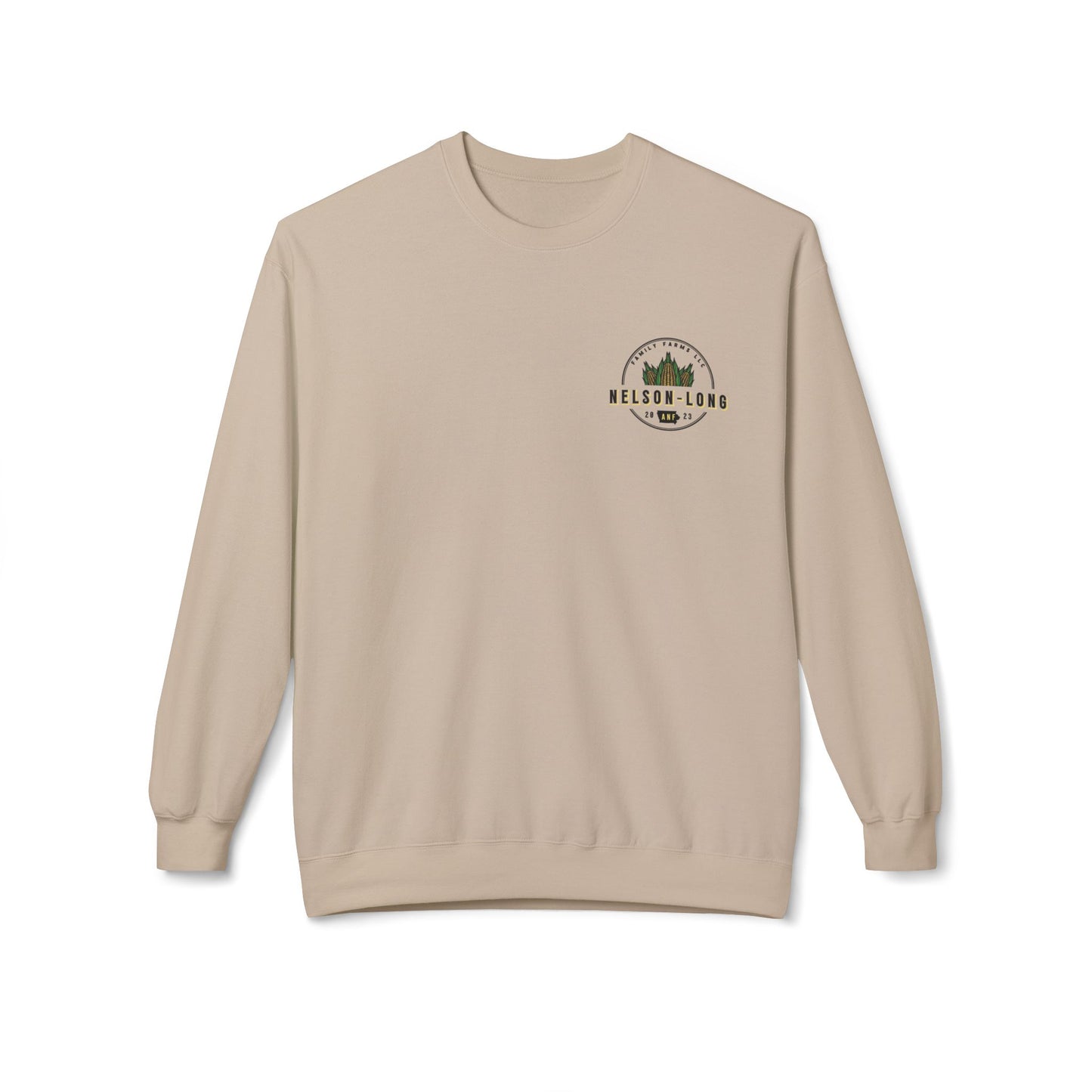 Nelson-Long FRONT/BACK Crewneck | Gildan Softstyle