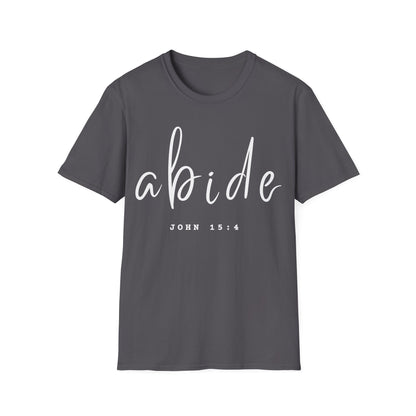 Abide JOHN 15:4 ADULT Tee | Gildan Softstyle