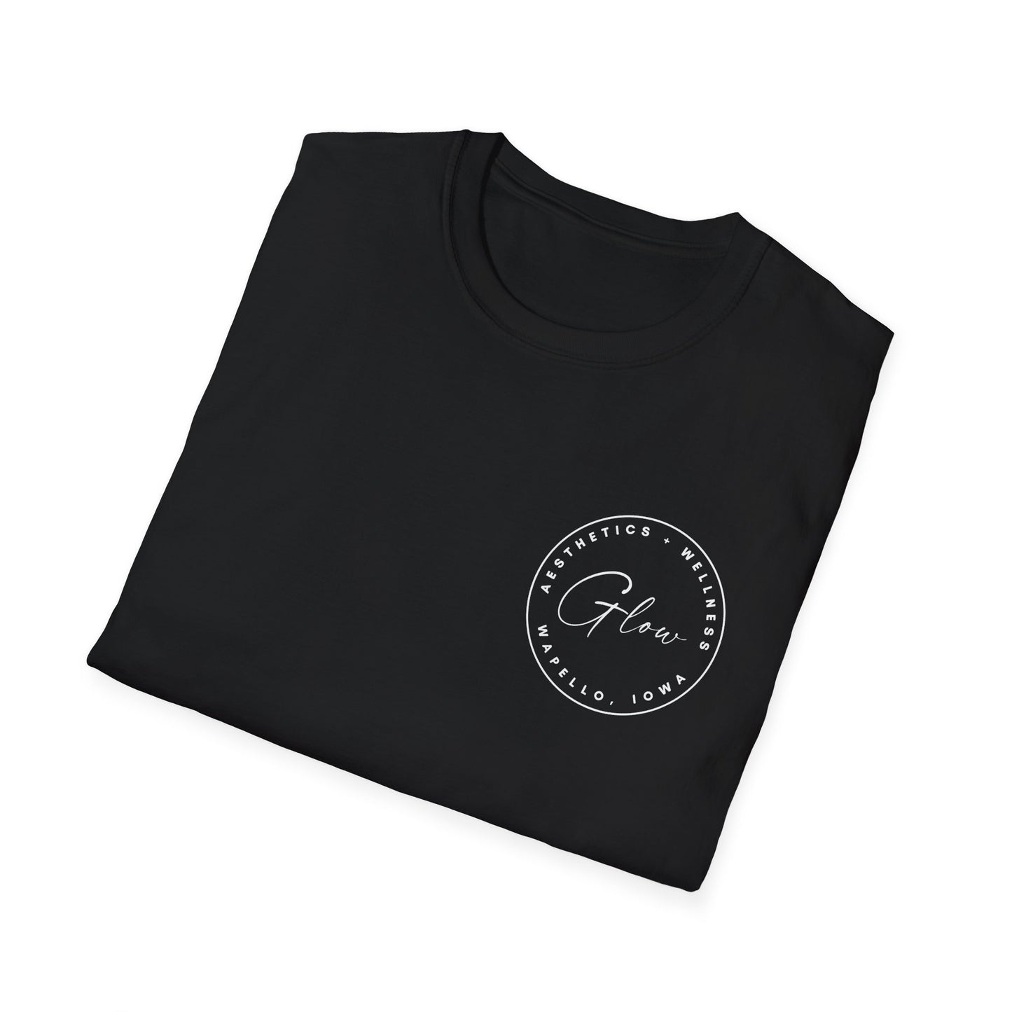 Glow Circle Logo FRONT/BACK T-Shirt | Gildan Soft-Style