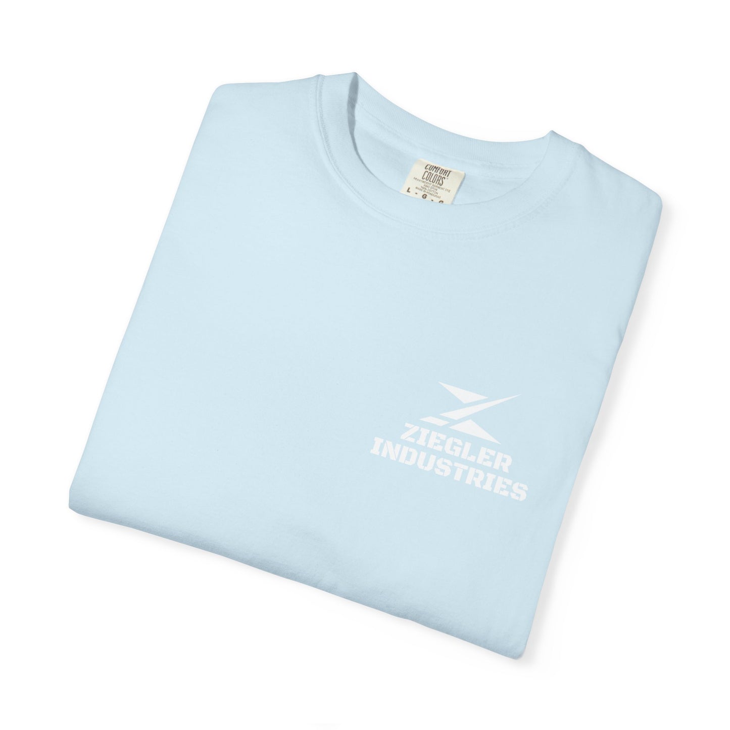 Ziegler Industries White Logo T-Shirt | Comfort Colors
