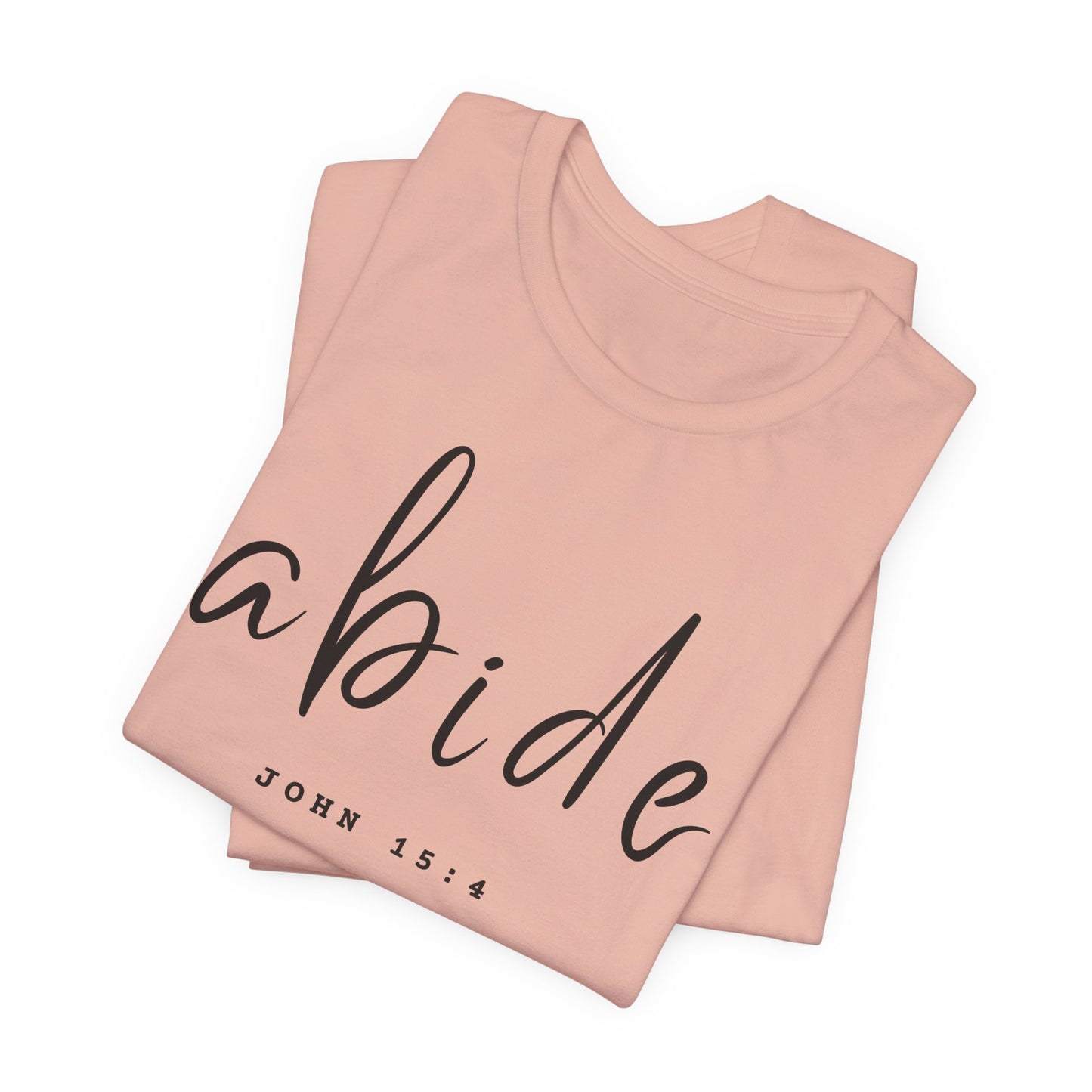 Abide JOHN 15:4 ADULT Tee | Bella Canvas