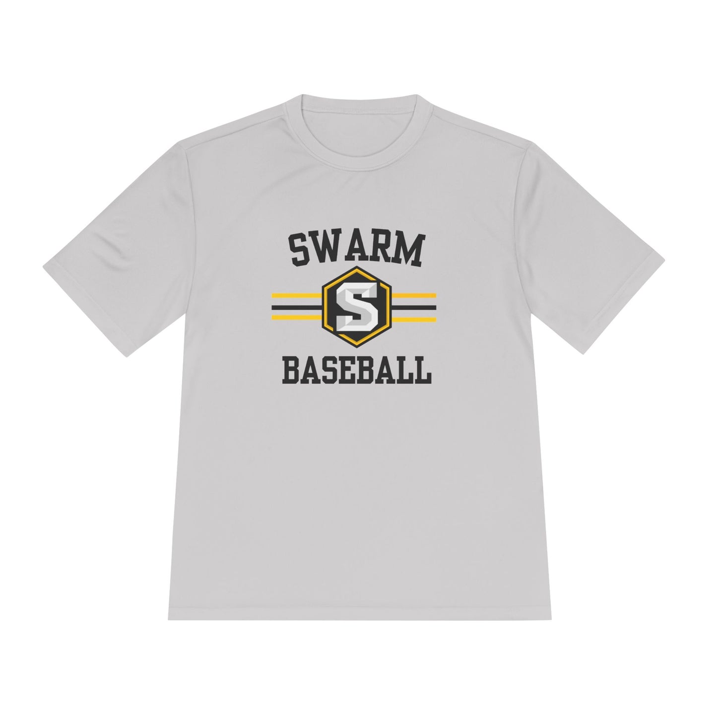 Swarm "stripe" ADULT Baseball Moisture-Wicking Tee | Sportstek