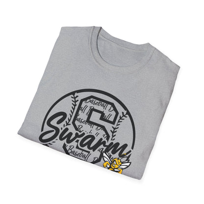 Swarm "S" ADULT Baseball T-Shirt | Gildan Softstyle