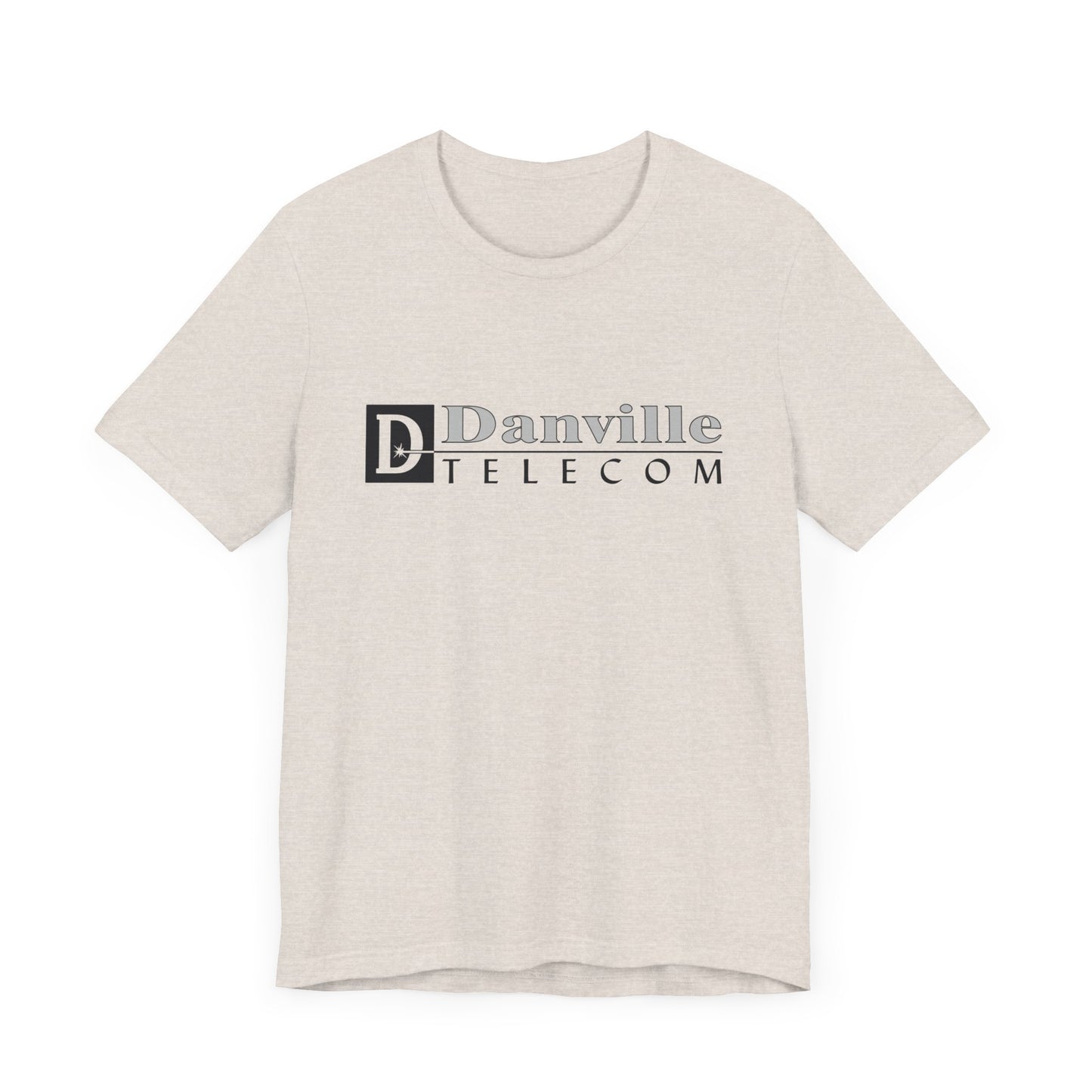 Danville Telecom Bella Canvas Tee: Black Logo