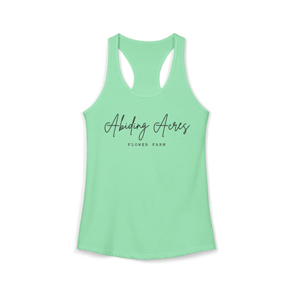 Abiding Acres FF ADULT Racerback Tank | Next Level