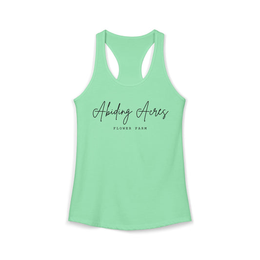 Abiding Acres FF ADULT Racerback Tank | Next Level