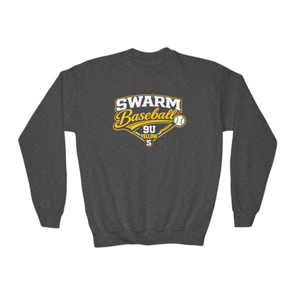 Swarm 9U "1" YOUTH Baseball Crewneck | Gildan Heavy Duty