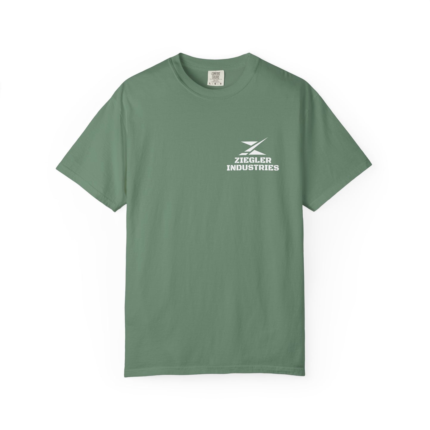 Ziegler Industries White Logo T-Shirt | Comfort Colors