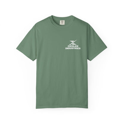 Ziegler Industries White Logo T-Shirt | Comfort Colors